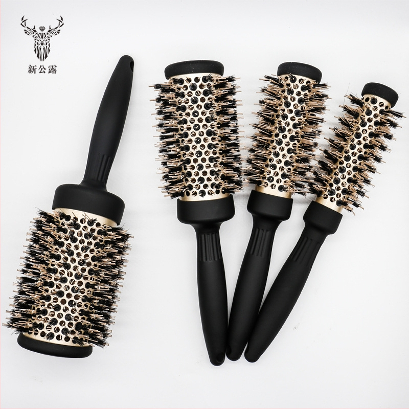 ABS plaukų šukos su neslystančia rankena ir cilindriniu ritiniu dizainu