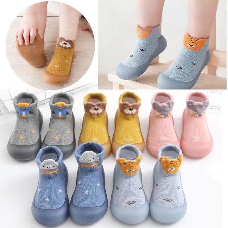 Zīdaiņu kurpes 12–36 mēnešiem - Elpojošas, Anti-slip zole, Izšūtas, Karikatūras raksts