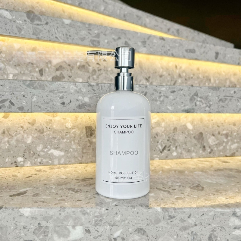 Dozorna boca za šampon i gel za tuširanje, boca od blow-mould plastike, s pritisknim poklopcem, Shengjie packaging