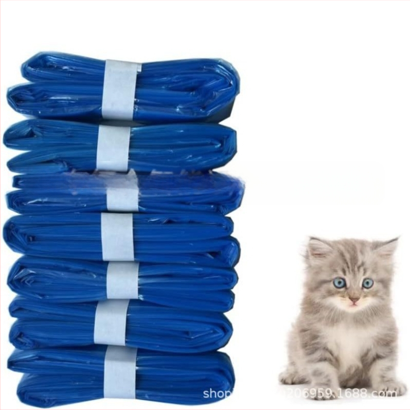 DEHE Заместителни торбички за кошче за пелени и котешка тоалетна | PE материал, биоразградими, еднократни, с плосък отвор, удебелени | 420 бр