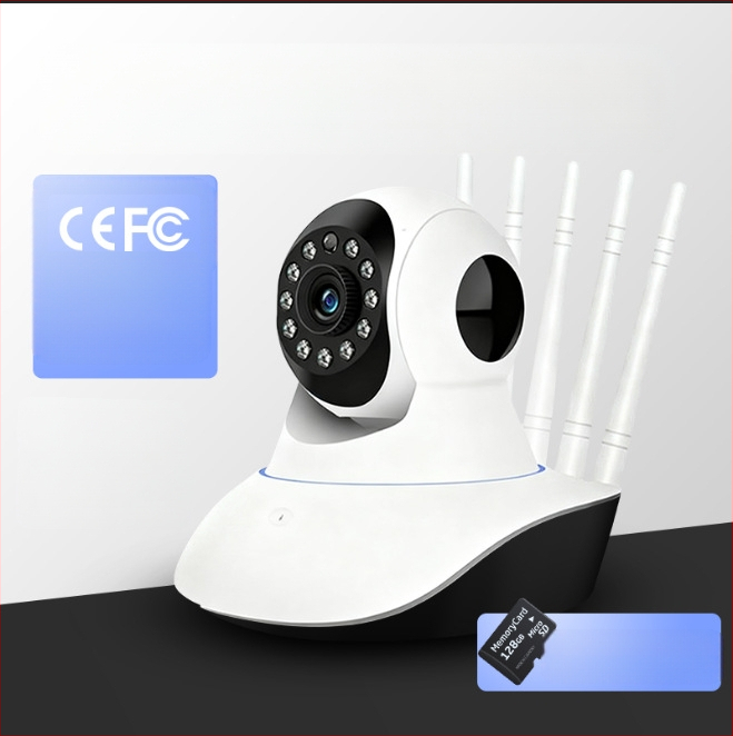 a1 HD belaidė saugumo kamera su PTZ, naktinis matymas, dviejų krypčių garsas, 1080p, TF kortelė