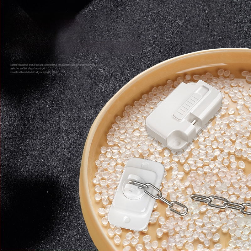 Daugiafunkcinė saugos užrakinimo spyna langams ir durims su grandine, durų stabdys, įrengimas be gręžimo, vaikų saugumas