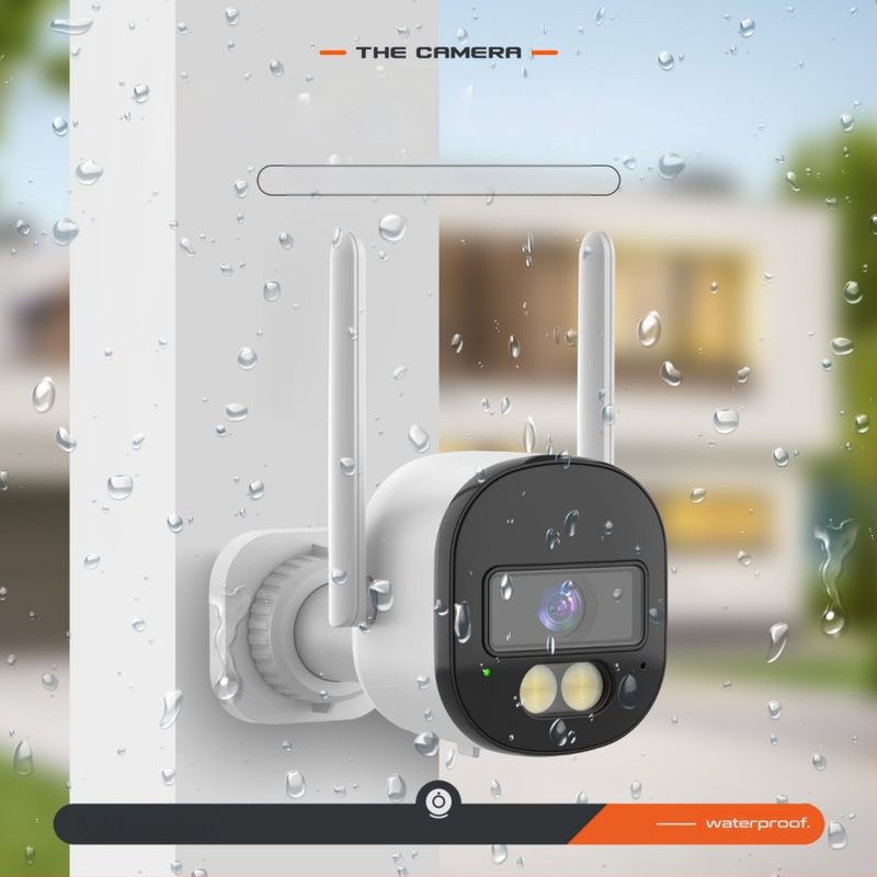 Ārējā bezvadu kulka kamera, 4MP, duālā josla, 3.6mm objektīvs, nakts redze