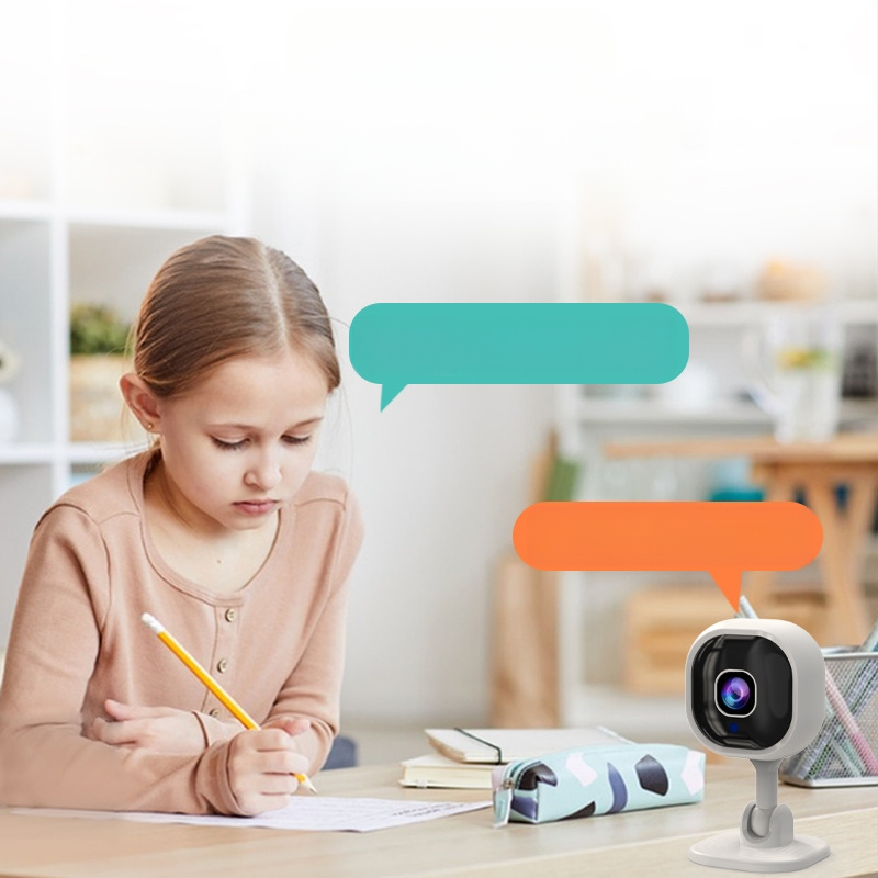 A3 kvadrātveida bezvadu drošības kamera ar 1080p HD, divvirzienu skaņa, nakts redzamība, TF kartes uzglabāšana