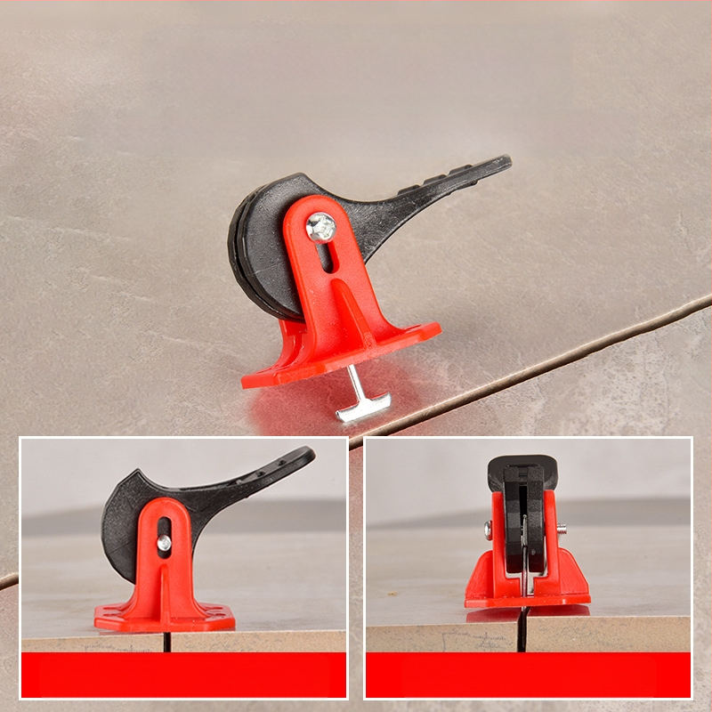 Нивелатор за плочки T-тип въртящ се, с заменяеми игли и позициониращ регулатор за стени и подови плочки