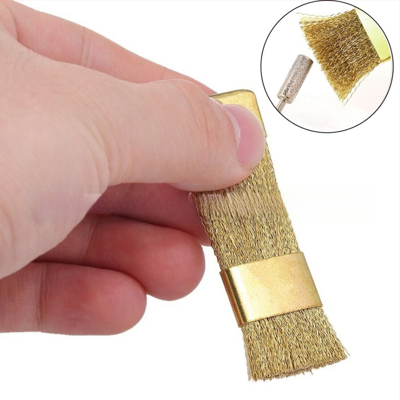 Zobu vara vada suka sakņu kanāla tīrīšanai; frēzes adatas vara vada suka; manikīrai paredzēta vara vada suka – 20 g, OEM