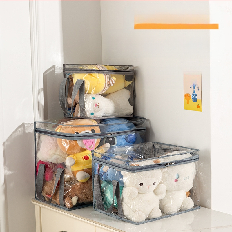 Plush žaislų laikymo dėžė – labai skaidri 3D konstrukcija, PVC vandeniui atspari demonstracinė dėžė