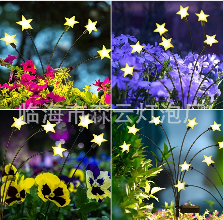 Външни соларни светулкови светлини за двор и градина – декоративни светлинни низове, 0.03W на светлина, ≤36V, слънчево захранване, IP55, управление с клавиш/дистанционно