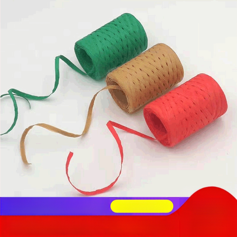 Haiyi висококачествена хартиена връв (рафия) за DIY цветни букети, 100 м