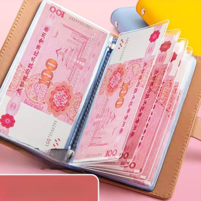 PU кожено портмоне за монети с клип, Jingcheng, унисекс, урбан стил, износоустойчив