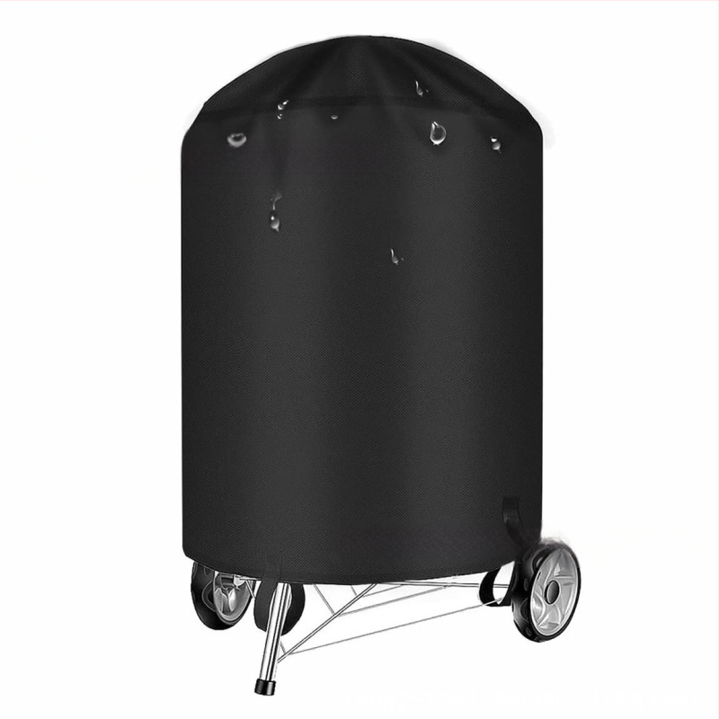 Barrel formā ārējā BBQ pārsega – ūdensnecaurlaidīga, UV izturīga, putekļu noturīga; apaļa poliestera aizsargslānis (210D/420D/600D)