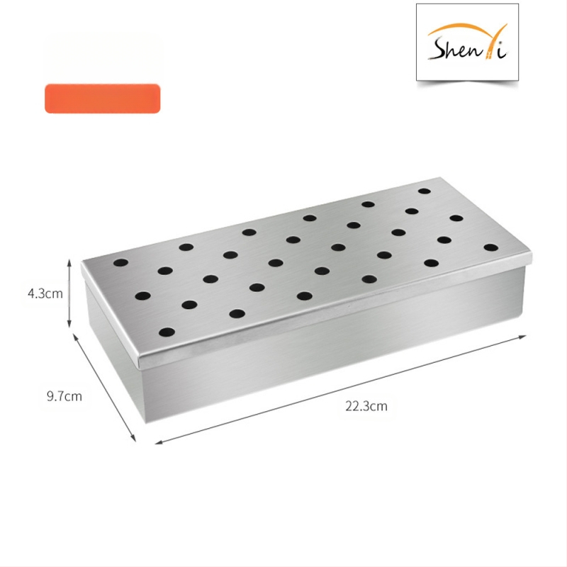 Nerūdijančio plieno rūkyklė BBQ – vaismedžio koks, lauko naudojimui, šiuolaikiškas paprastas stilius