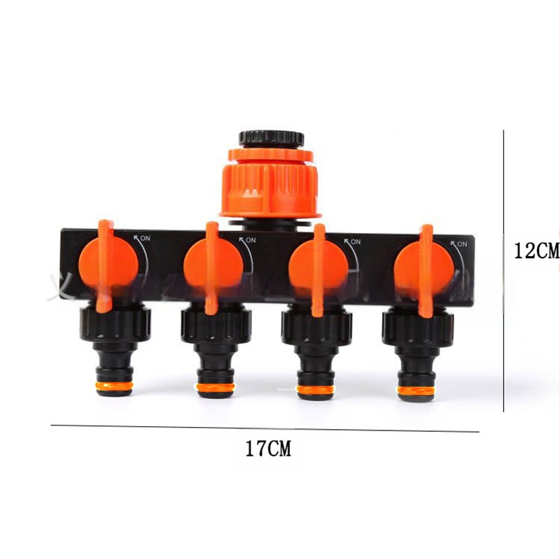 Europos stiliaus vandens skirstytuvas su 1 įvadu ir 4 išvadomis, su jungiklio vožtuvu Gordenbe