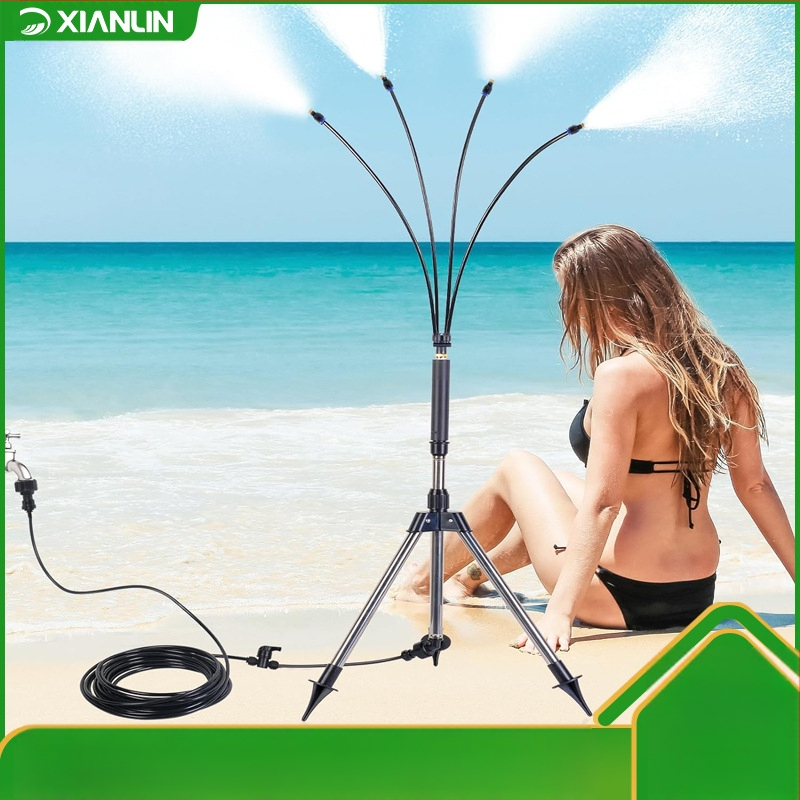 Microjet σειρά Σύστημα ψεκασμού με τρίποδο, χαμηλής πίεσης, ρυθμιζόμενο ύψος, εξωτερική ψύξη με ατμοποίηση