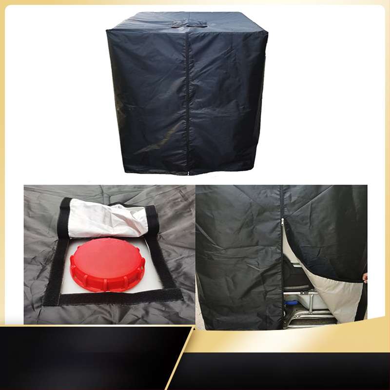 Покрив за IBC воден резервоар и барабан, 210D Oxford плат, прахозащитен, дъждоустойчив и водонепропусклив, персонализация налична