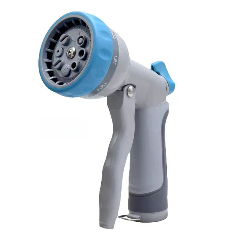 Μεταλλικό, πολυλειτουργικό πιστόλι νερού κήπου με οκτώ ρυθμίσεις ψεκασμού, υψηλής πίεσης, για πλύσιμο αυτοκινήτων και πότισμα κήπων