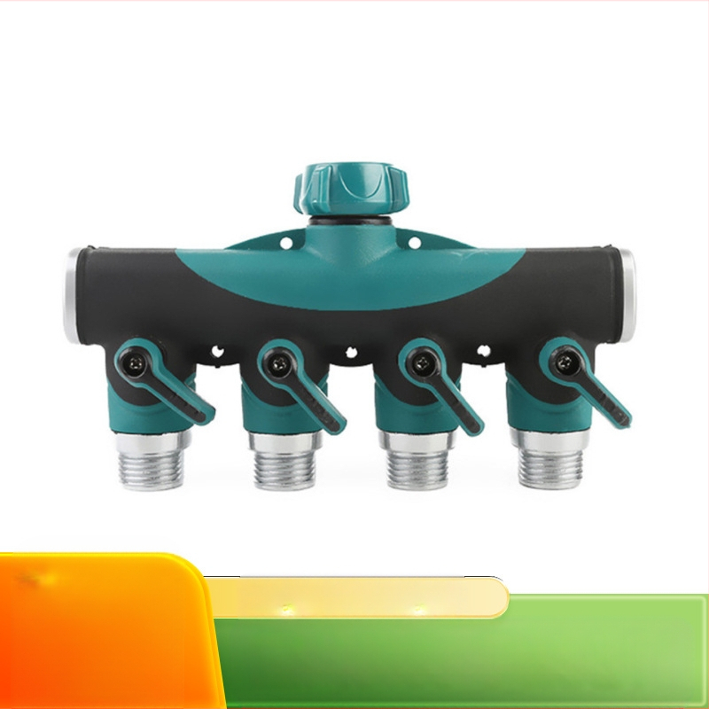 Keturių krypčių kamuolinis vožtuvas, keturių krypčių vandens atskyrimo jungtis, vandens jungtis, plastiniu danga dengtas vamzdinis jungtis (Prekės ženklas: Shengda, Parkas)