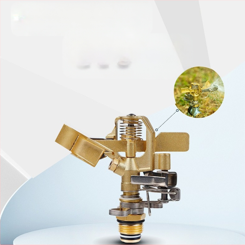 Hengxin ψεκαστήρας ποτίσματος με αφαιρούμενο περιστρεφόμενο κεφάλι, κράμα ορειχάλου-τιτάνιο, ευρύ φάσμα ψεκασμού, κατάλληλος για οικιακό κήπο και δημόσιους χώρους πρασίνου