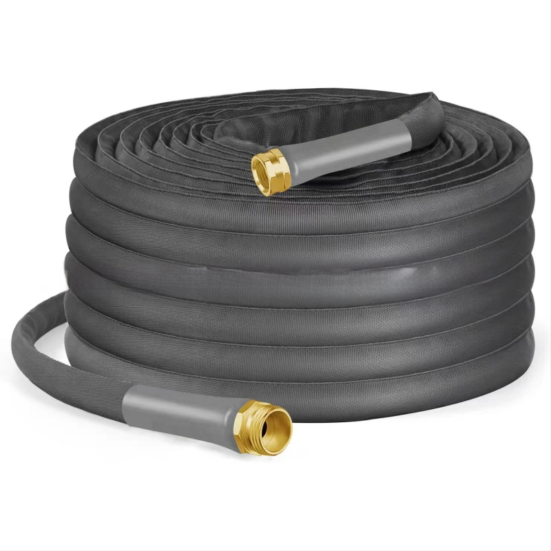 Spriegots ievainojams ūdens šļūtenes savienotājs ar alumīnija pārklājumu un vara zobiem, CT1008, PVC rokturis, darba spiediens 0,2–0,4 MPa