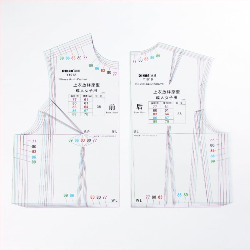 DIHAN Y101 1:1 Prototip ženske odjeće, šablona prototipa, japanski stil (Brand: DIHAN; Uvoz: Ne; IP licenca: Ne; Spol: Žensko)