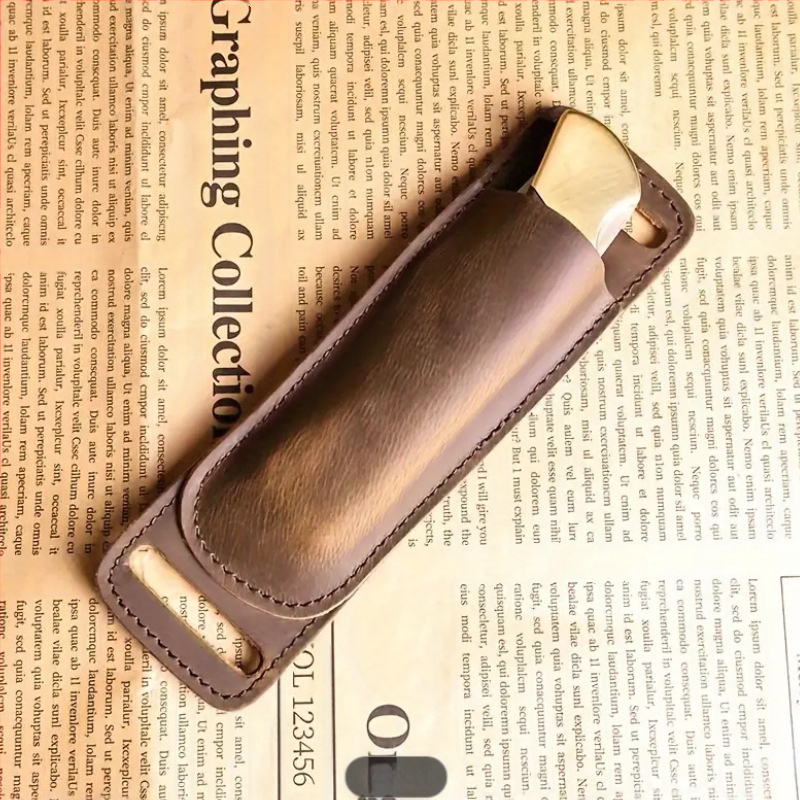 Мъжка чанта за талия – естествена кожа, Hoshino, PU подплата, еднотонен модел (Естествена кожа; PU подплата; Модел: еднотонен)