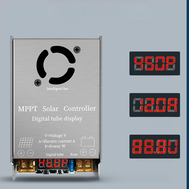 MPPT-Boost ελεγκτής ηλιακής ενέργειας, 450W, είσοδος 12–60V, αλουμινένιο περίβλημα, σειρά MPPT-Boost-03