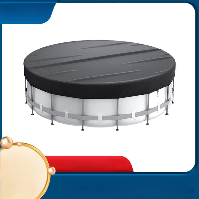 Apaļš baseina pārklājs, izturīgs pret putekļiem un lietu, UV izturīgs, 210D pārklājums, ārējai lietošanai