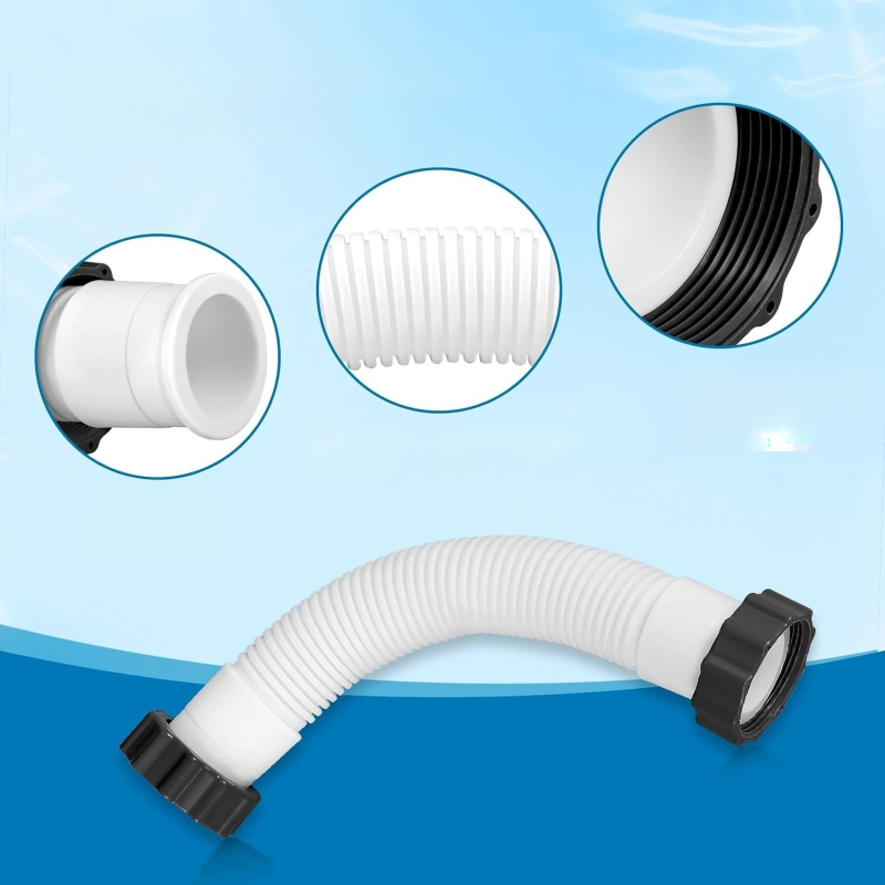 PVC σωλήνας για αντλία φιλτραρίσματος άμμου Intex — Συμβατό με Intex Sand Filter Pump, Μοντέλο: Σωλήνας