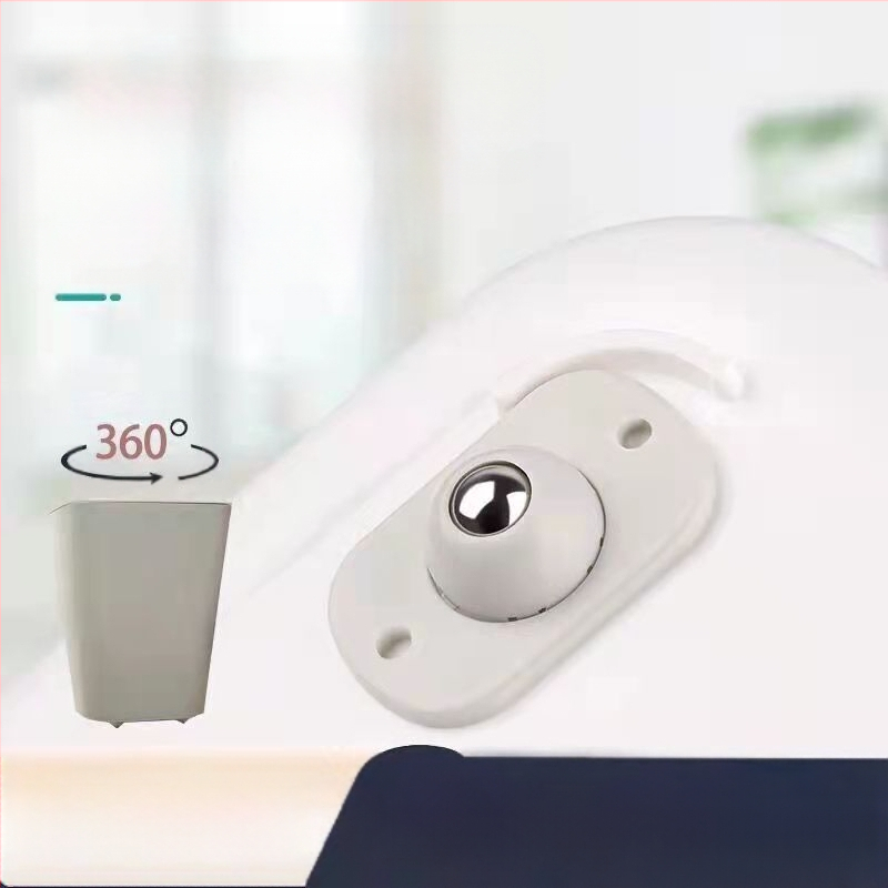 Универсални въртящи се колела за мебели – ABS и неръждаема стомана, за саксии и кошчета, шарнирно въртене, лепящ монтаж без пробиване