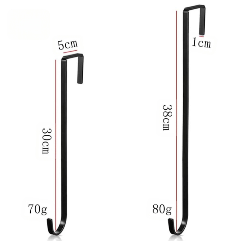 Коледна метална закачалка за врата, баня/кухня, въглеродна стомана, единична закачалка, модерен китайски стил, капацитет 15 кг