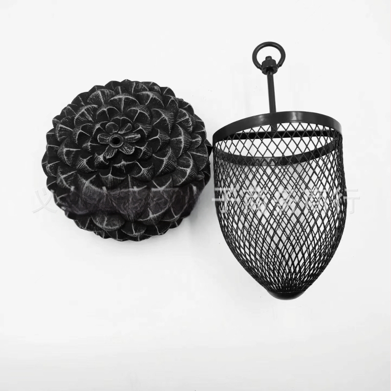 Σιδερένιο κρεμαστό διακοσμητικό κήπου για πουλιά με μοτίβο κολλιβρί και καρύδι, σκαλιστό σχέδιο, ηλεκτροπλατιωμένη επιφάνεια