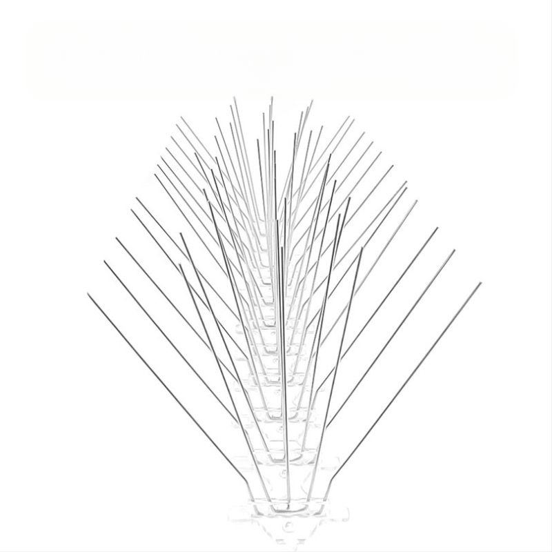 MZK-698 Ανοξείδωτες ακίδες μπαλκονιού για αποτροπή γάτων και πουλιών, 5 σειρές, 60 ακίδες; Μάρκα MZK; Μη εισαγόμενο; Χωρίς προσαρμογές.