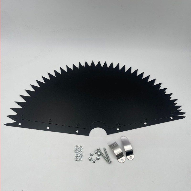 Птицеподхранилка за открито, кръгла обгръщаща конструкция с двупластова шипована защита срещу катерици