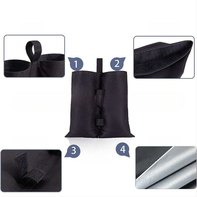 Ārējā teltij smilšu soma, Oxford audums, ūdensizturīgs un pretvēja, paplašināšanas dizains, iepakots PE somā