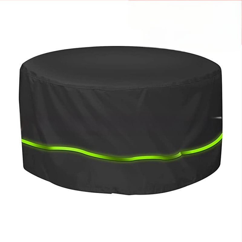 Apaļā ārējā mēbeļu pārvalka ar atstarojošu joslu, no Oxford auduma 210D/420D, piemērots apaļiem galdiem un krēsliem