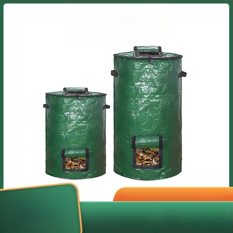 Veris kanta za kompost, prozračan i izdržljiv plastični materijal, ručno šivena, pogodna za zelene projekte i kućno vrtlarenje