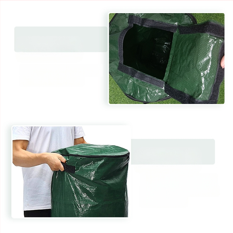 Veris kanta za kompost, prozračan i izdržljiv plastični materijal, ručno šivena, pogodna za zelene projekte i kućno vrtlarenje