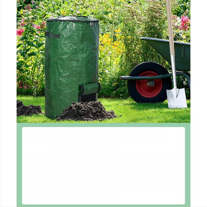 Veris kanta za kompost, prozračan i izdržljiv plastični materijal, ručno šivena, pogodna za zelene projekte i kućno vrtlarenje