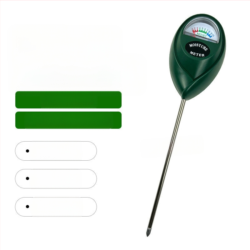 Augsnes mitruma mērītājs ar vienu adatu, apaļa galva, pārnēsājams dārza instruments (profesionālais)