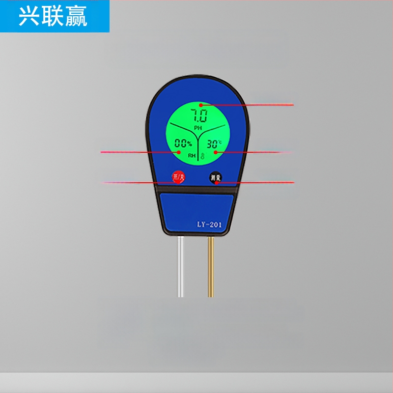 Augsnes mitruma, pH un temperatūras mērītājs — LY101 LY201