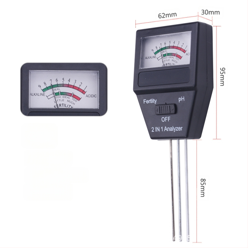 Divu funkciju augsnes detektors – pH precizitāte 0,1, modelis TPH01801, augsnes diagnostikas instruments
