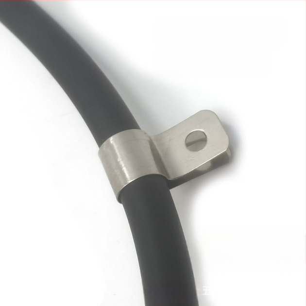 On Force 304 неръждаема стомана R-тип държач за жици за заземяване и огнеупорни кабели, управление на кабелите, с един тръбен монтаж, обхват 3–20