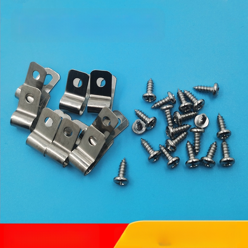 On Force 304 неръждаема стомана R-тип държач за жици за заземяване и огнеупорни кабели, управление на кабелите, с един тръбен монтаж, обхват 3–20