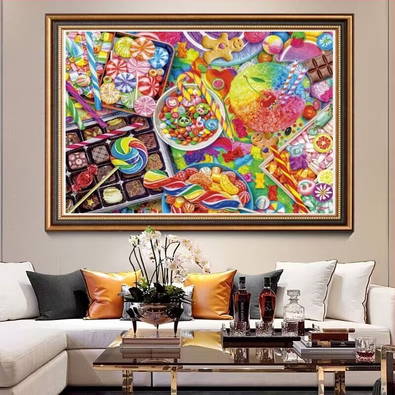 Комплект за кръстосана бродерия — Карикатурен/Аниме мотив, 11CT, памучна тъкан, за дневна и ресторант