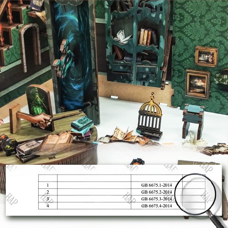 Ξύλινο DIY βιβλιοστάτης-παζλ καμπίνας – Χειροποίητο από Whale Sky, Προέλευση Φουτζιάν, Νέοι 15–35