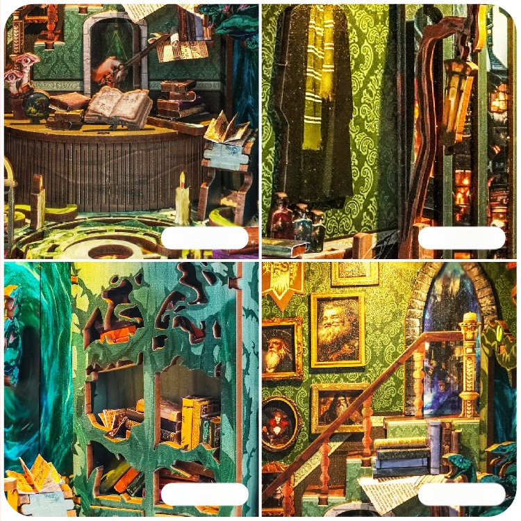 Ξύλινο DIY βιβλιοστάτης-παζλ καμπίνας – Χειροποίητο από Whale Sky, Προέλευση Φουτζιάν, Νέοι 15–35