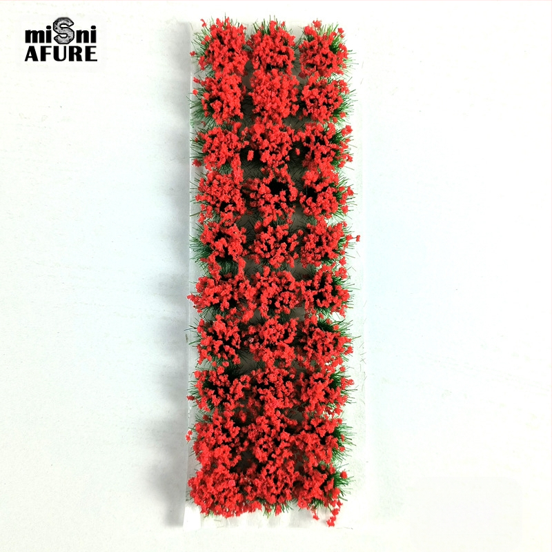 Моделен миниатюрен пейзаж с групи цветя – от смола, Times miniature model, 1 кутия/30 броя, DIY възможно, сглобен