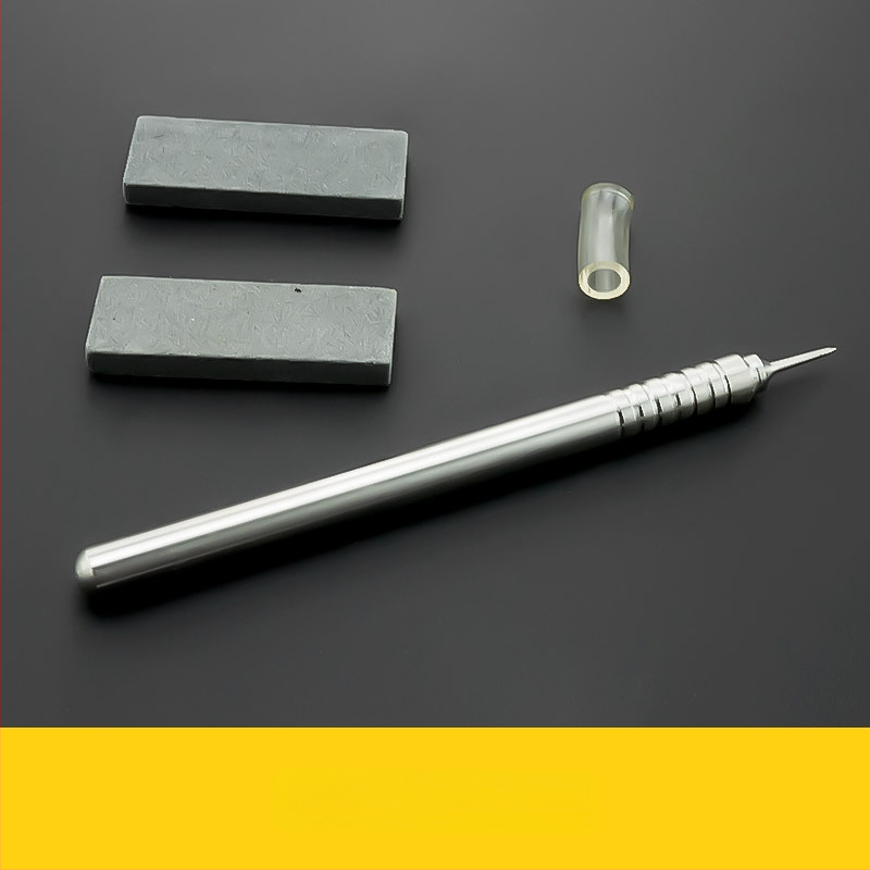 Стоманен помощен гравиращ писец за Gundam модели, прецизен, с шлайф камък (Jiuling • Китай • каменна обработка)
