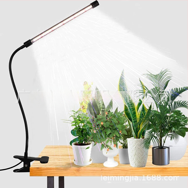 Κλιπ LED Φωτιστικό Ανάπτυξης Φυτών για Εσωτερικά Παχύφυτα, 80 LEDs, Είσοδος 5V, Αλουμινένιο Κέλυφος, IP54, CE Πιστοποίηση