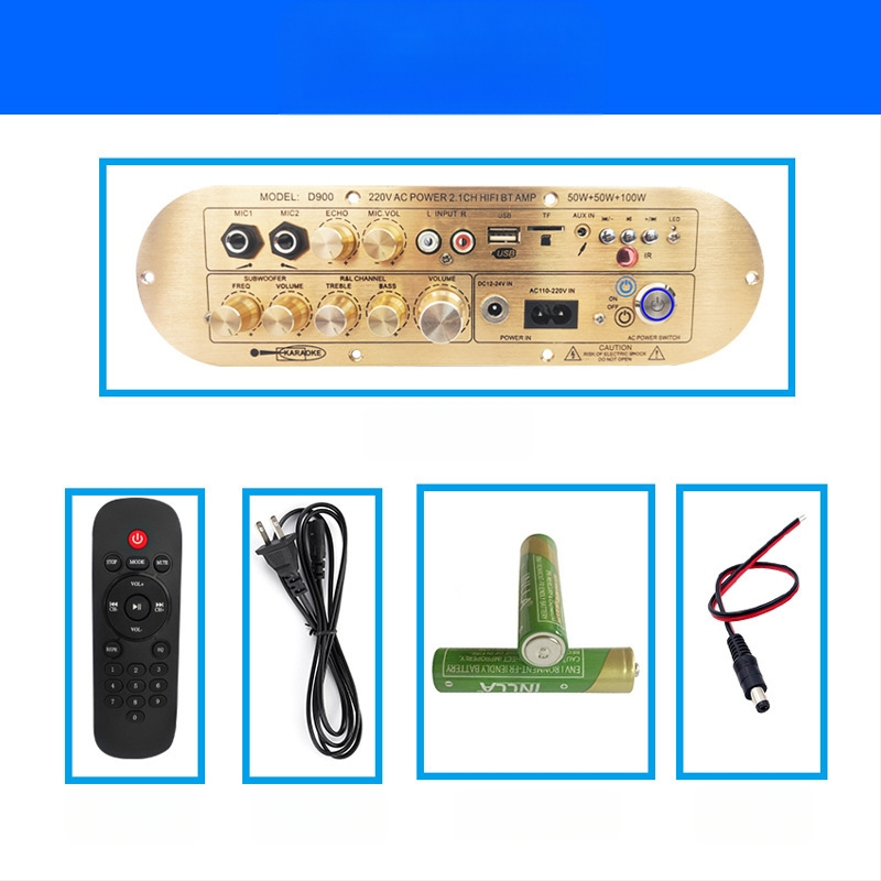 Πλακέτα Ενισχυτή Ισχύος D900, Bluetooth 2.1 καναλιών, Υψηλή Ισχύς 3116